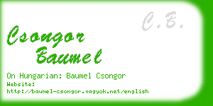 csongor baumel business card